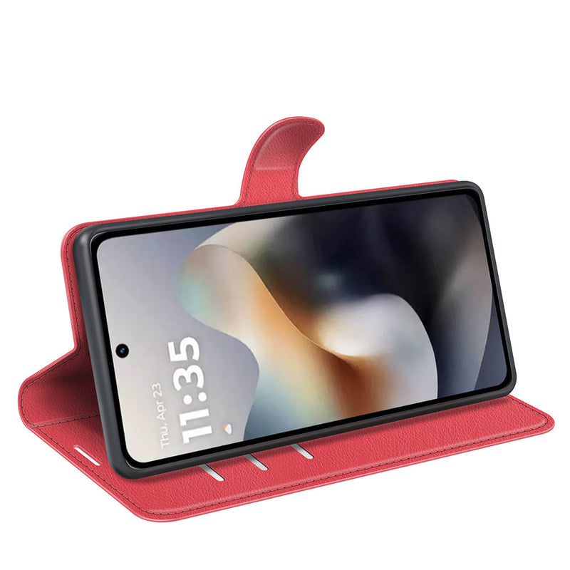 Moto G56 5G PU Wallet Case [Red]