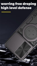 Motorola Moto G56 5G Ring Kickstand Case w/ Camera Cover [Navy]