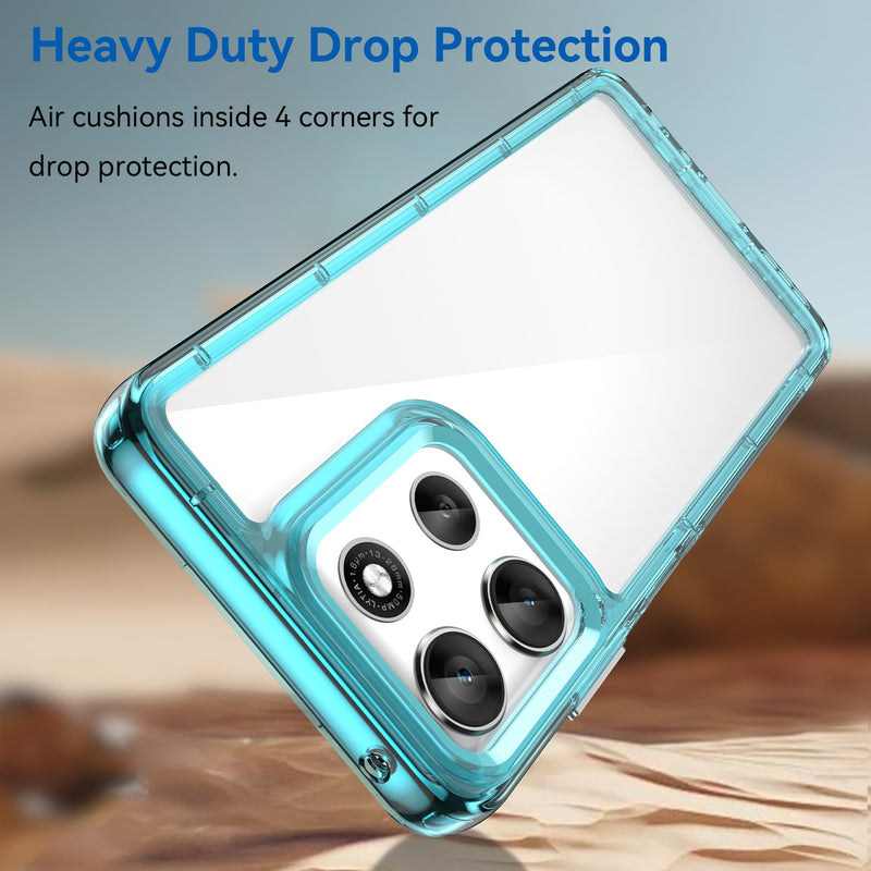 Motorola Moto G56 5G Soft TPU Bumper Case [Clear Blue]