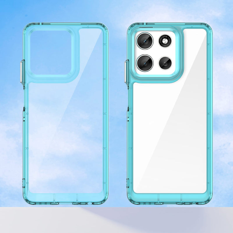 Motorola Moto G56 5G Soft TPU Bumper Case [Clear Blue]