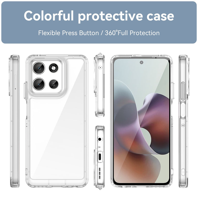 Motorola Moto G56 5G Soft TPU Bumper Case [Clear]