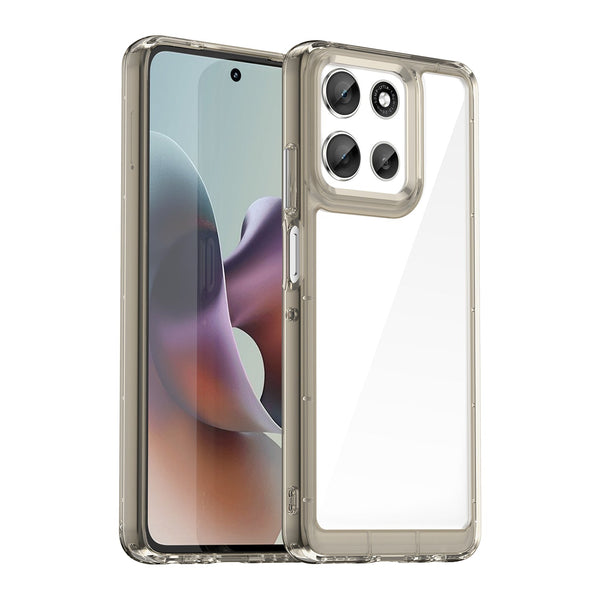 Motorola Moto G56 5G Soft TPU Bumper Case [Clear Grey]