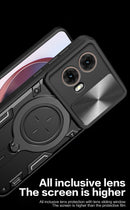 Motorola Moto G85 Ring Kickstand Case w/ Camera Cover [Purple]