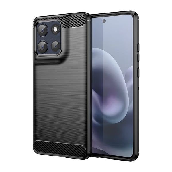 Motorola Moto G86 5G Carbon Fibre Brushed Case [Black]
