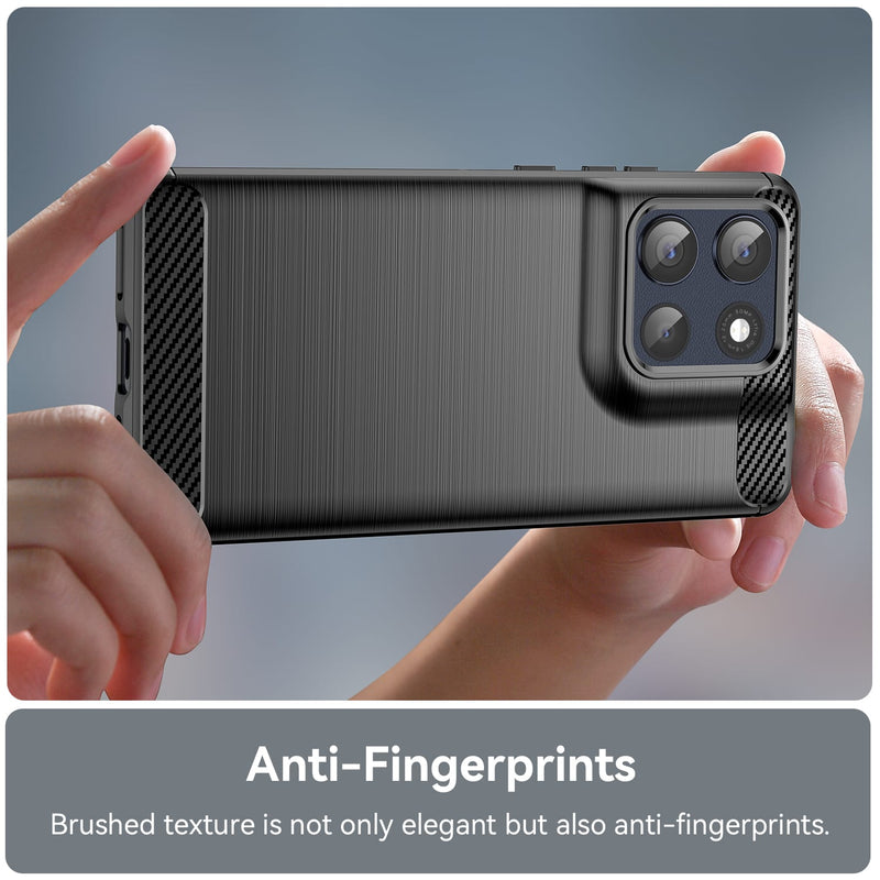 Motorola Moto G86 5G Carbon Fibre Brushed Case [Black]