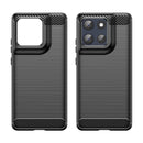 Motorola Moto G86 5G Carbon Fibre Brushed Case [Black]