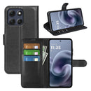 Moto G86 5G PU Wallet Case [Black]