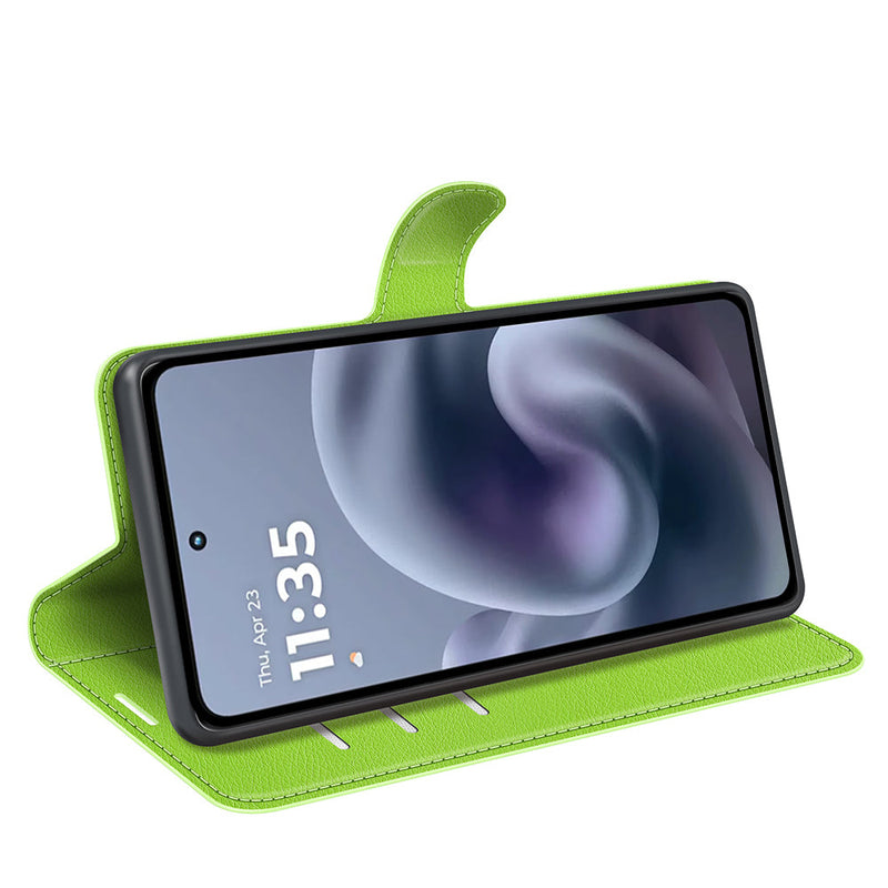 Moto G86 5G PU Wallet Case [Green]