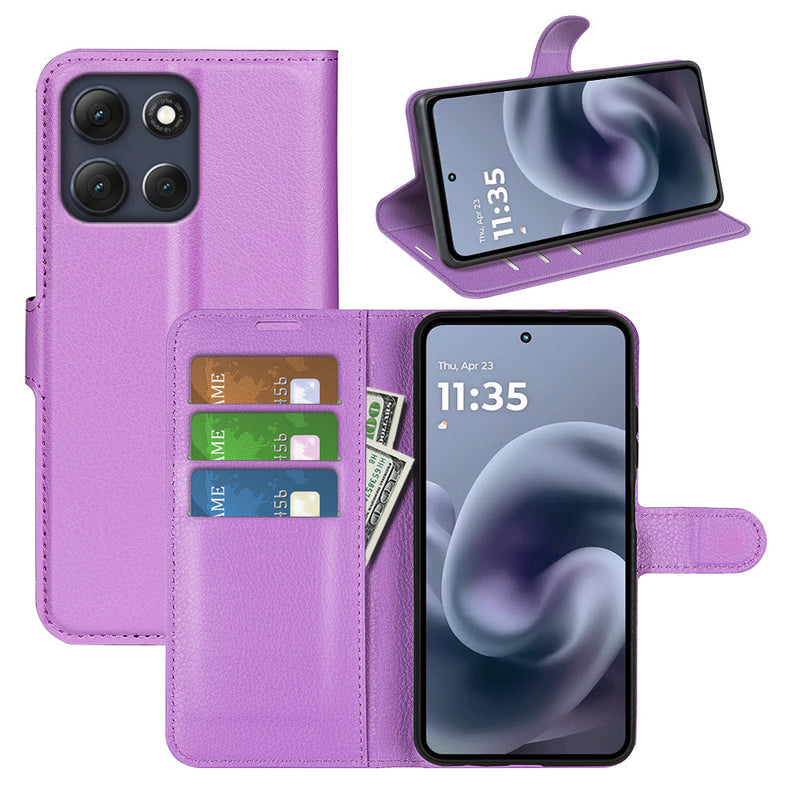 Moto G86 5G PU Wallet Case [Purple]