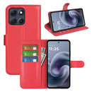Moto G86 5G PU Wallet Case [Red]