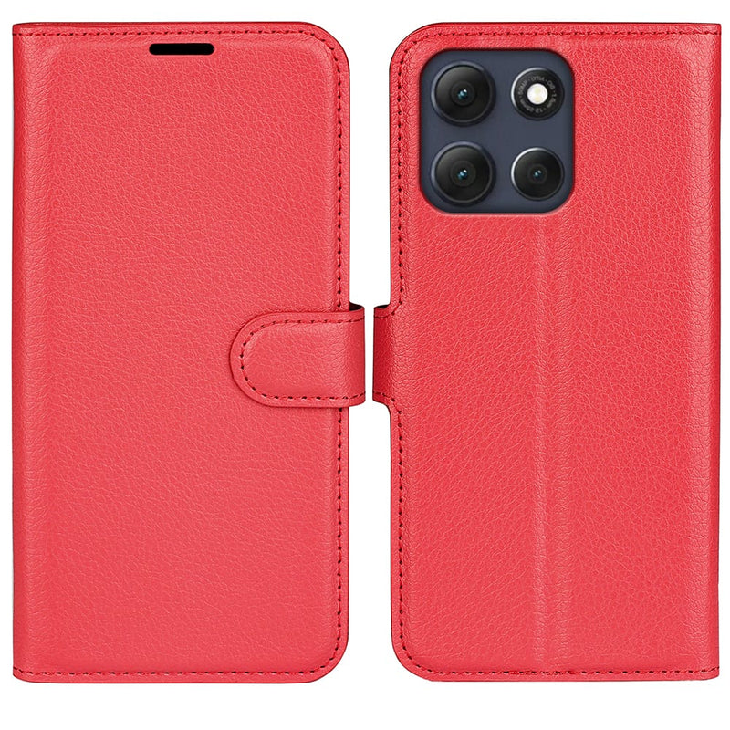 Moto G86 5G PU Wallet Case [Red]