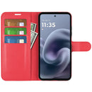 Moto G86 5G PU Wallet Case [Red]