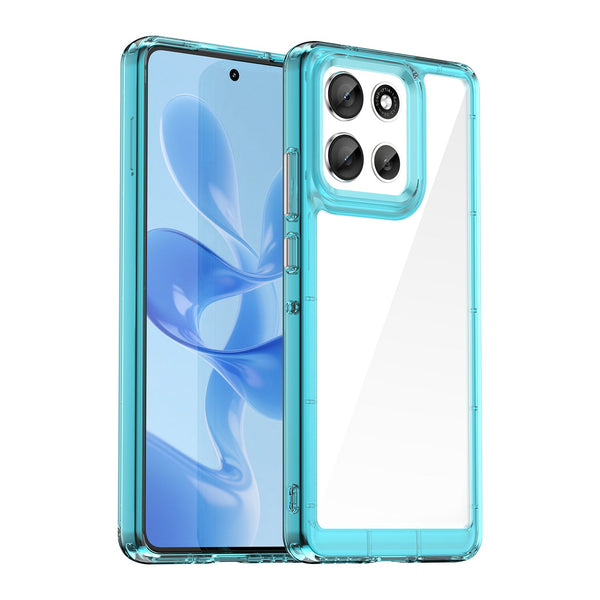 Motorola Moto G86 5G Soft TPU Bumper Case [Clear Blue]