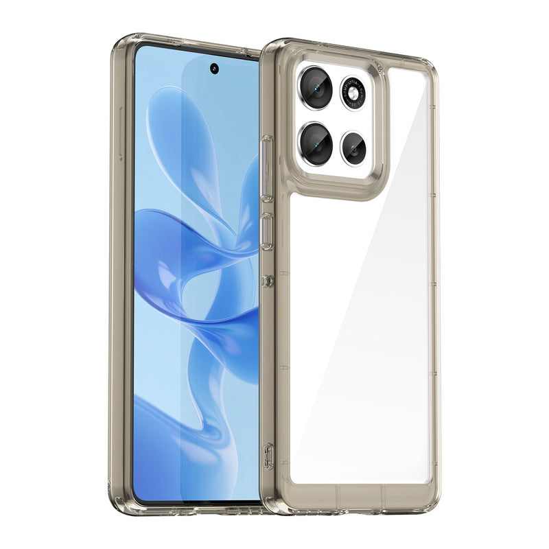 Motorola Moto G86 5G Soft TPU Bumper Case [Clear Grey]