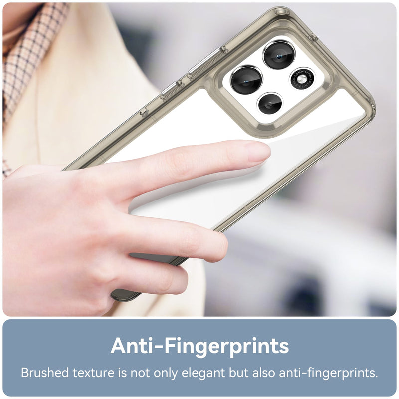 Motorola Moto G86 5G Soft TPU Bumper Case [Clear Grey]