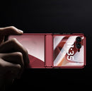 Icebreaker Clear Electroplated Hinge Case for Motorola Razr 50 / Razr 60 with Tempered Glass [Silver]