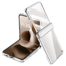 Icebreaker Clear Electroplated Hinge Case for Motorola Razr 60 Ultra with Tempered Glass [Silver]
