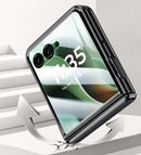 Icebreaker Clear Electroplated Hinge Case for Motorola Razr 60 Ultra with Tempered Glass [Silver]