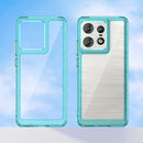 Motorola Moto Edge 50 Pro Soft TPU Bumper Case (Clear Blue)