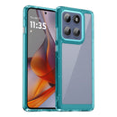 Motorola Moto Edge 60Pro Soft TPU Bumper Case [Clear Blue] 1