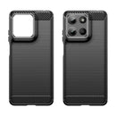 Motorola Moto G15 4G Carbon Fibre TPU Case Slim Shockproof