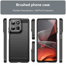 Motorola Moto G15 4G Carbon Fibre TPU Case Slim Shockproof