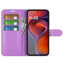 Motorola Moto G15 4G PU Wallet Case [Purple] 6