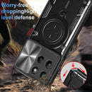 Motorola Moto G15 4G Ring Kickstand Case w/ Camera Cover