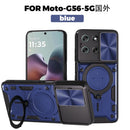 Motorola Moto G56 5G Ring Kickstand Case w/ Camera Cover