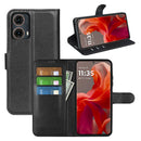 Motorola Moto G85 PU Leather Wallet Case [Black] 1
