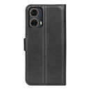 Motorola Moto G85 PU Leather Wallet Case [Black] 3