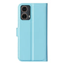 Motorola Moto G85 PU Leather Wallet Case [LightBlue] 3