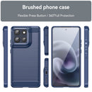 Motorola Moto G86 5G Carbon Fibre Brushed Case [Navy] 8