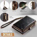 Caseme RFID Blocking Passport Holder Wallet – Leather Travel Organizer [Vintage Brown]