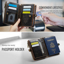 Caseme RFID Blocking Passport Holder Wallet – Leather Travel Organizer [Vintage Brown]