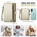 Caseme RFID Blocking Passport Holder Wallet – Leather Travel Organizer [Gold]