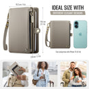 Caseme RFID Blocking Passport Holder Wallet – Leather Travel Organizer [Grey]