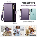Caseme RFID Blocking Passport Holder Wallet – Leather Travel Organizer [Purple]