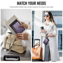 Caseme RFID Blocking Passport Holder Wallet – Leather Travel Organizer [Purple]
