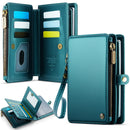 Caseme RFID Blocking Passport Holder Wallet – Leather Travel Organizer [Teal]