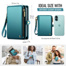 Caseme RFID Blocking Passport Holder Wallet – Leather Travel Organizer [Teal]