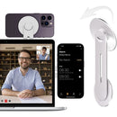New Magnetic Laptop Phone Holder Silver 1