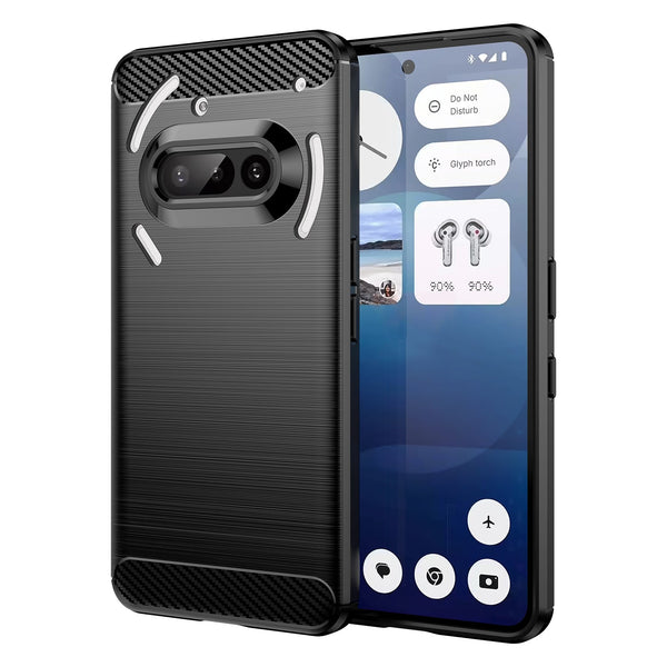 Nothing Phone (3a) Carbon Fibre Brushed Case [Black]