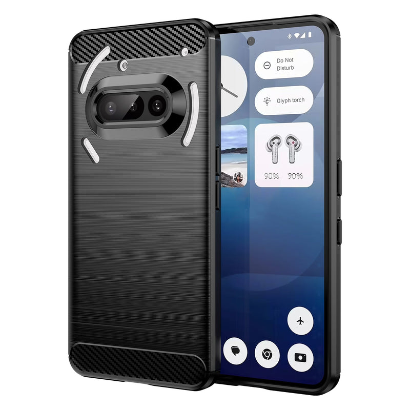 Nothing Phone (3a) Carbon Fibre Brushed Case [Black]