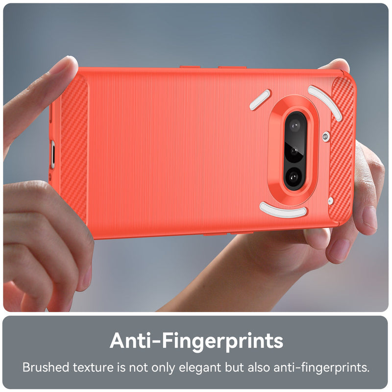 Nothing Phone (3a) Carbon Fibre Brushed Case [Red]