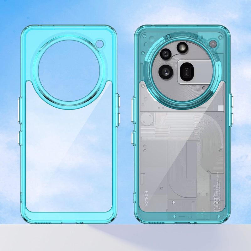 Nothing Phone (3a) Pro Soft TPU Bumper Case [Clear Blue]