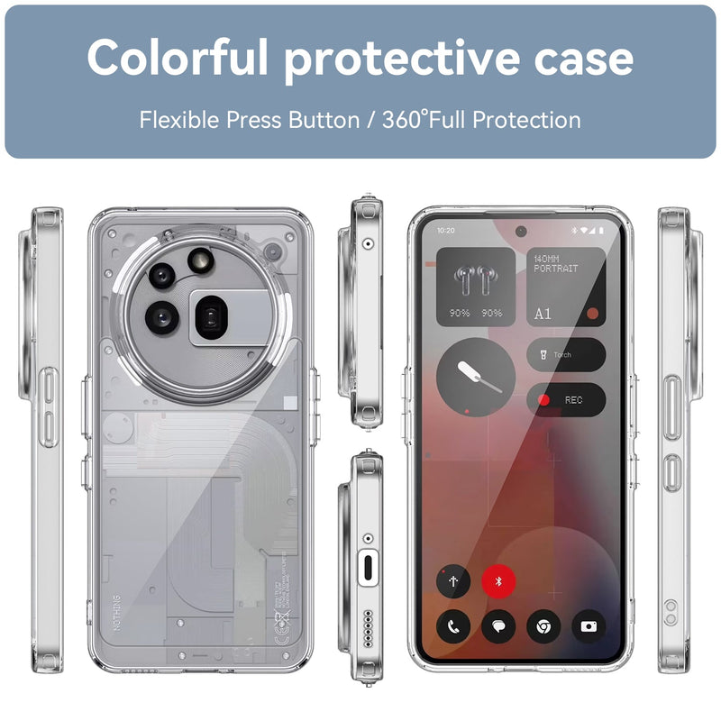 Nothing Phone (3a) Pro Soft TPU Bumper Case [Clear]