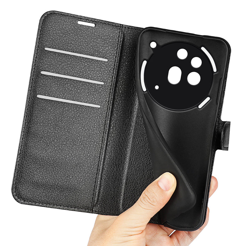 Nothing Phone (3a) Pro PU Wallet Case [Black]