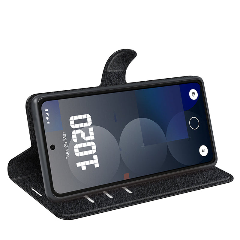 Nothing Phone (3a) Pro PU Wallet Case [Black]