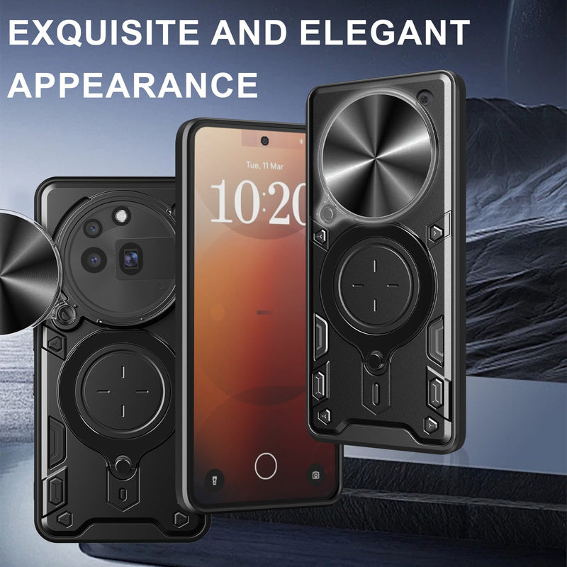 Nothing Phone (3a) Pro Ring Kickstand Case w/ Camera Cover [Red]